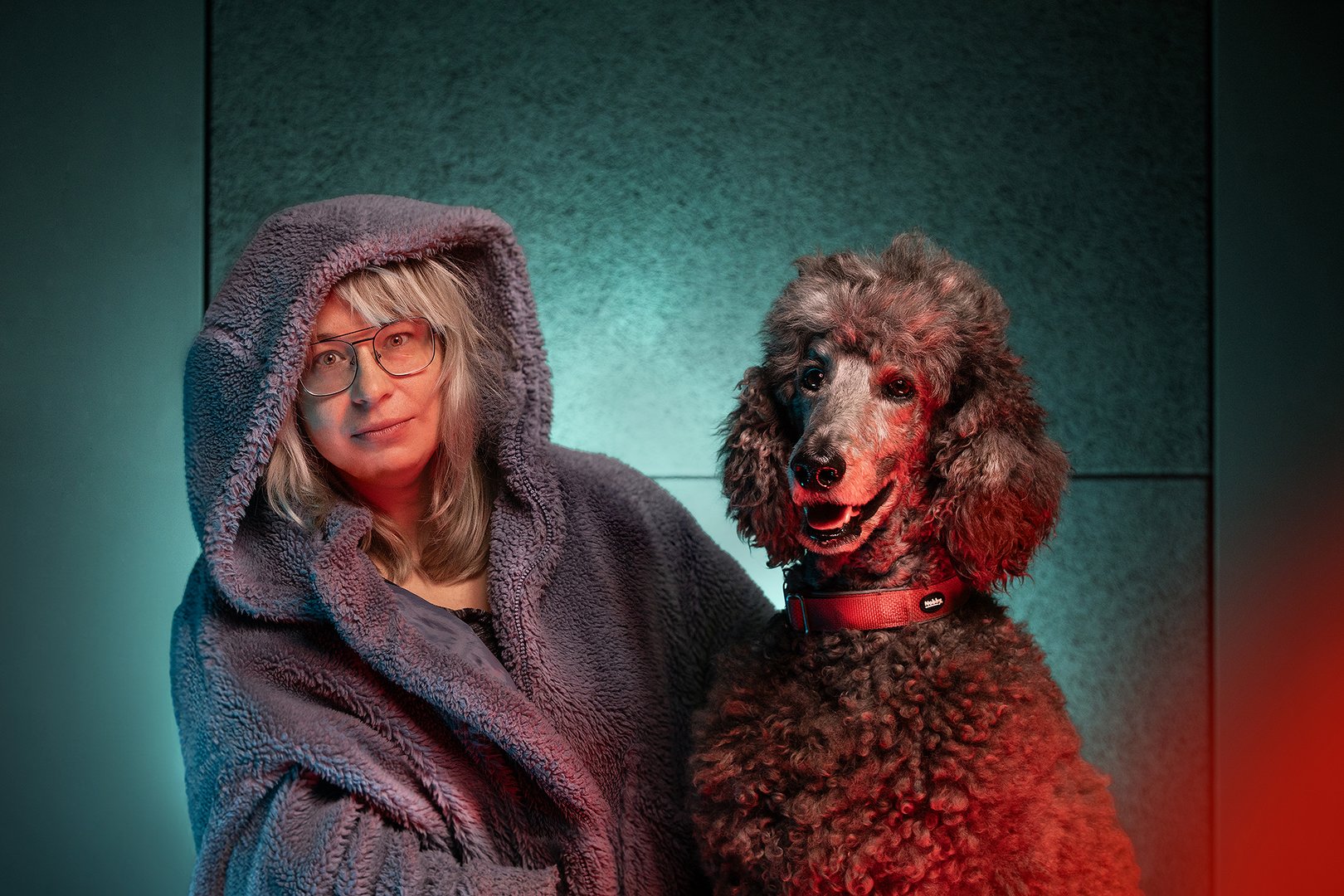 Maria Apoleika ze swoim psem Maria Apoleika ze swoim psem