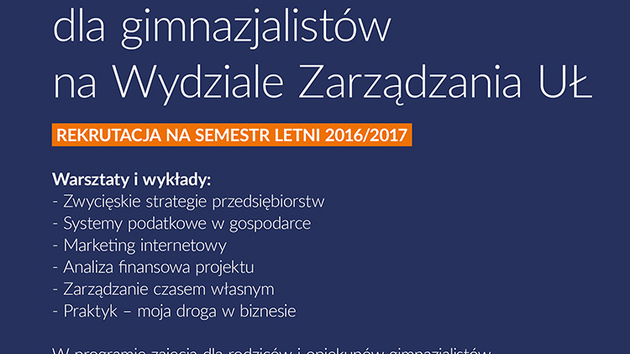 Rusza rekrutacja do Akademii Młodego Ekonomisty