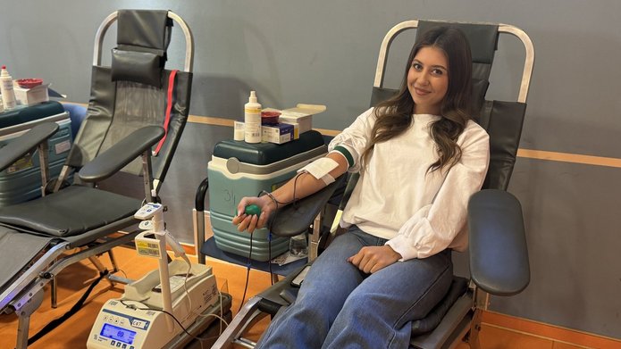 the blood donation drive at UniLodz