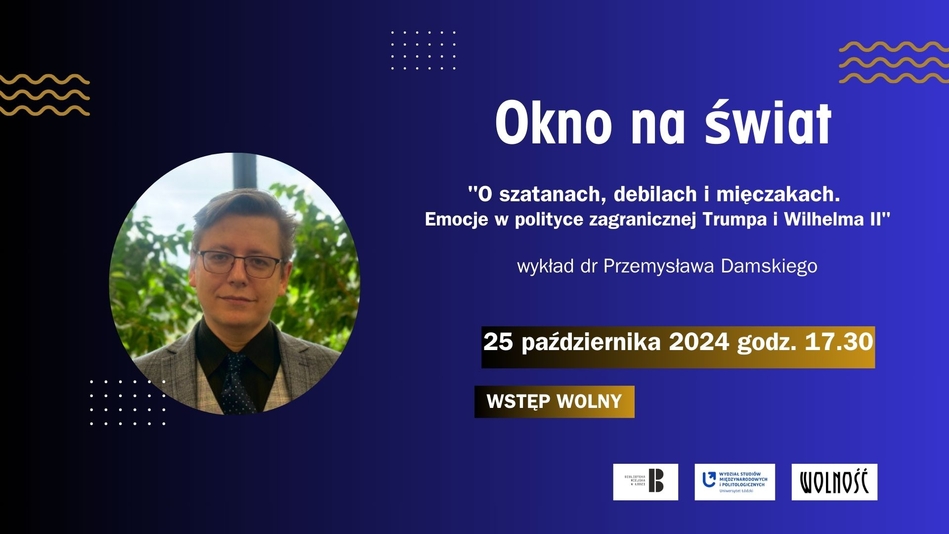 plakat informacyjny wykładu w bibliotece wolność