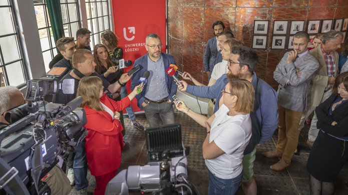 fot. Maciej Andrzejewski, CKiPR uczestnicy briefingu z mediami podczas śniadania prasowego