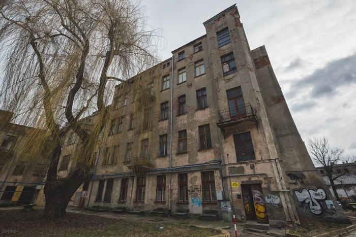 An abandoned tenement house