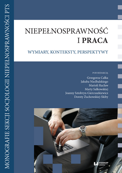 cover of the “Niepełnosprawność i praca” [Disability and work] monograph